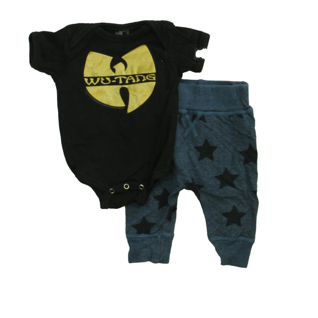 Molo Sourpuss Boys Apparel Set Black Blue 3-6 Months 3