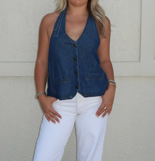 Olivaceous Ryder Denim Top Blue Medium 2