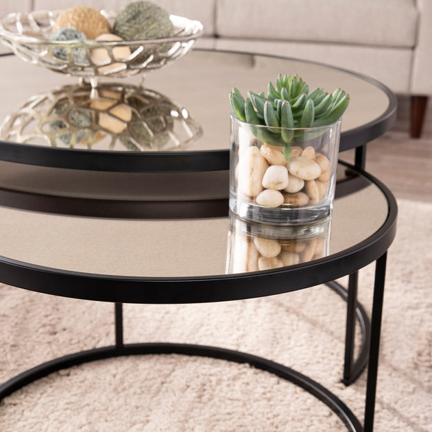 SEI Downham Nesting Coffee Tables 2Pc Set 4
