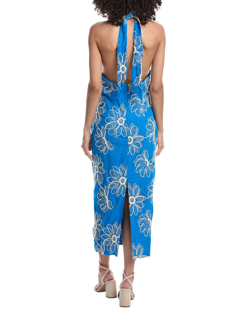 Ramy Brook Aiden Midi Dress Blue US 0 3