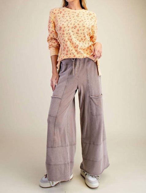 Easel Casual Cotton Pants Multi Small 2