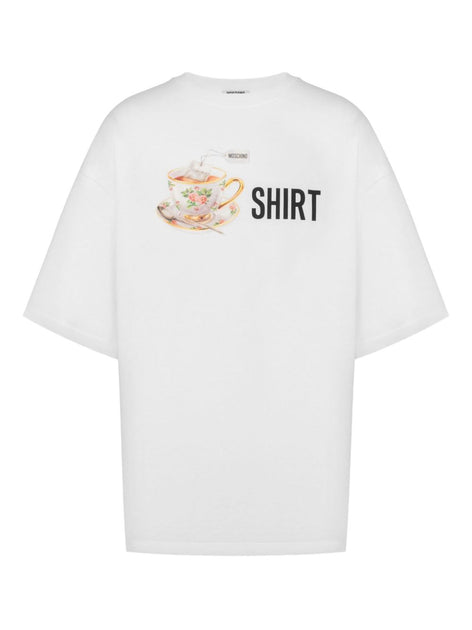 Moschino Over T-Shirt Blanc Small 2