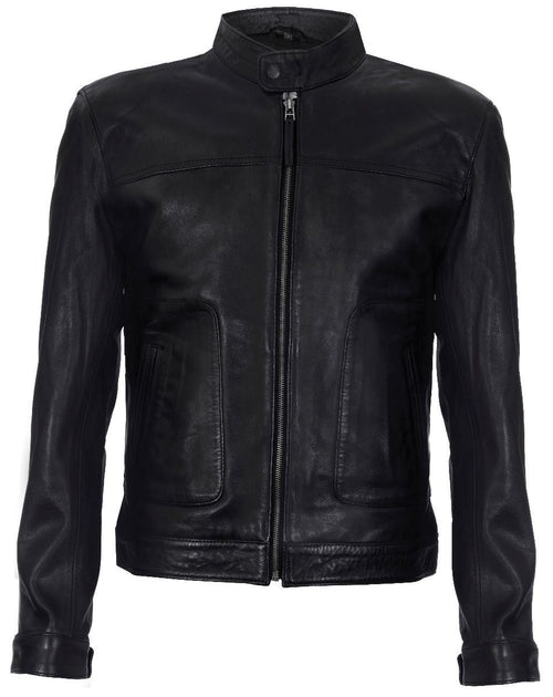 Infinity Austin Leather Biker Jacket Brown XL 2