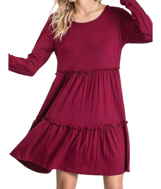 HEIMISH USA Tiered Dress Red Small 2