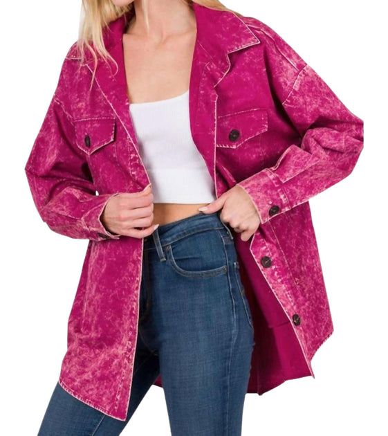 ZENANA Over Hemd Pink Large 3