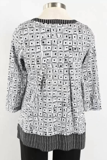 Habitat Travel Mix Pleat Back Tunic Top Grey Small 3