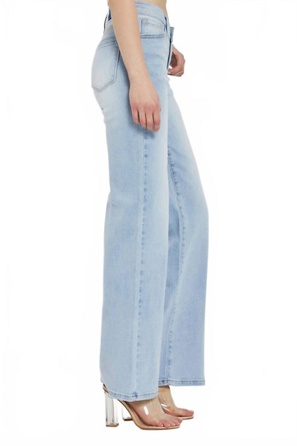 RISEN Vecca V Waist Wide Leg Jeans Blue 25 4