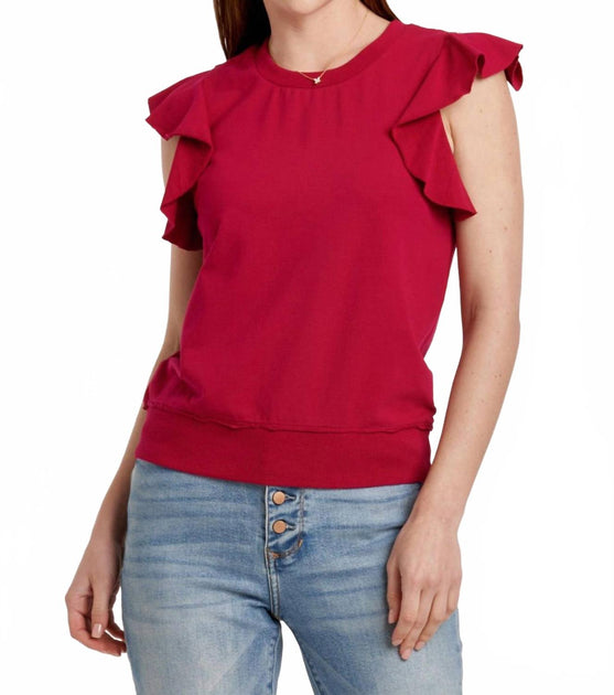 Another Love Layla Top Red Small 2