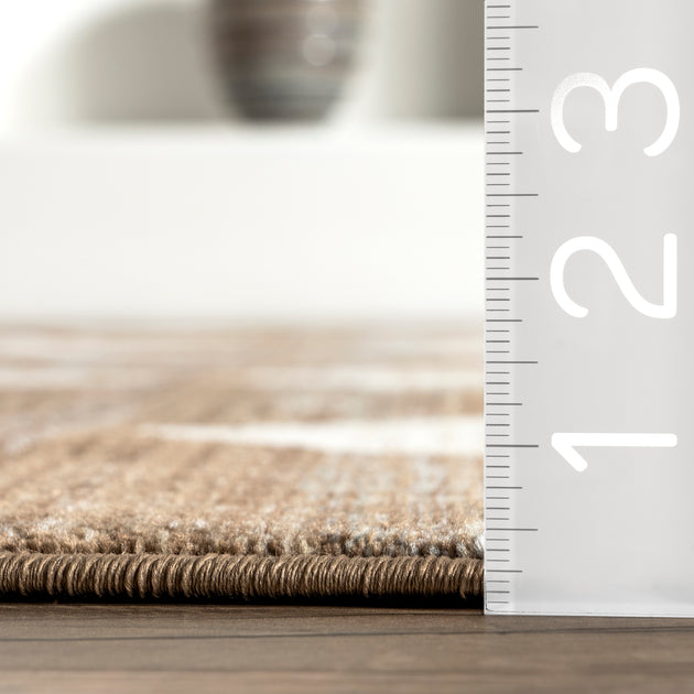 nuLOOM Meline Checkered Fringe Area Rug 3