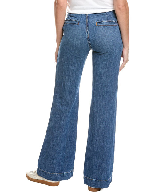 ASKK NY Summer Linen-Blend Wide Leg Jean Blue 23 3