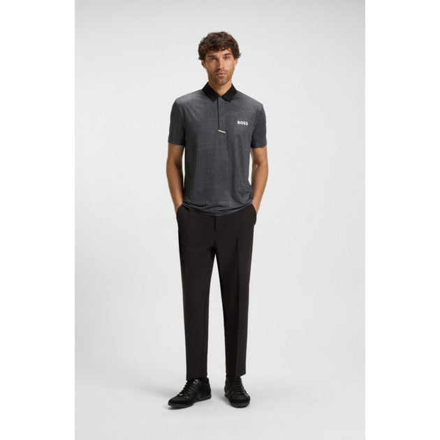 Boss Active Paddy Polo Shirt Grey Medium 3