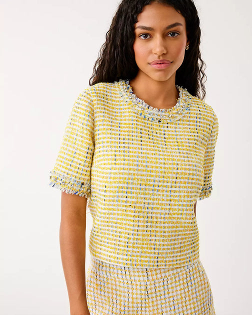 Lilly Pulitzer Folie Beaded Boucle Top Multi US 0 2