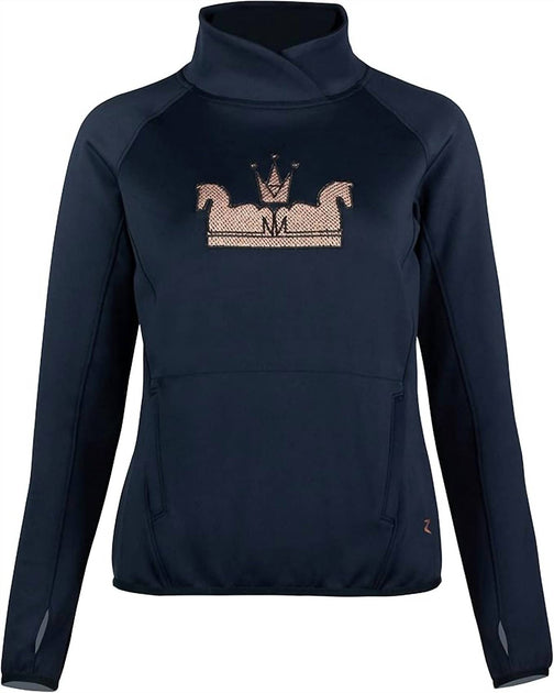 Horze Emilia Technical Sweater Blue US 12 3