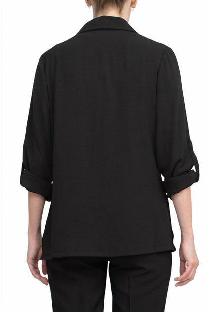 Adrianna Papell One Button Blazer Black Medium 3