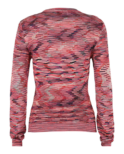 M Missoni Wave Knit Sweater Pink XS 3