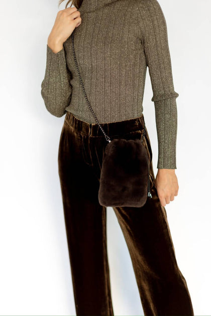 Go by Go Silk Cocktail Pant Brown XS 4