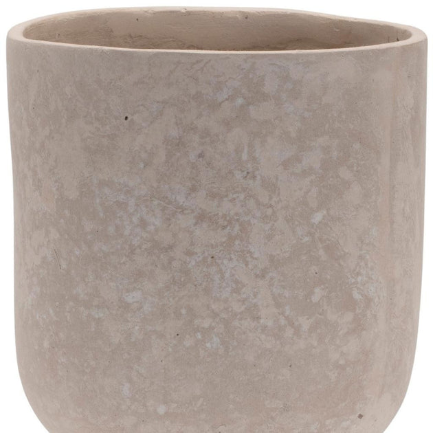 Hivvago Urn Resin Table Vase Beige 4