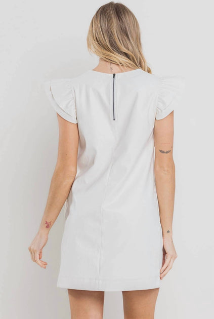 Ces Femme Mini Dress White Large 4
