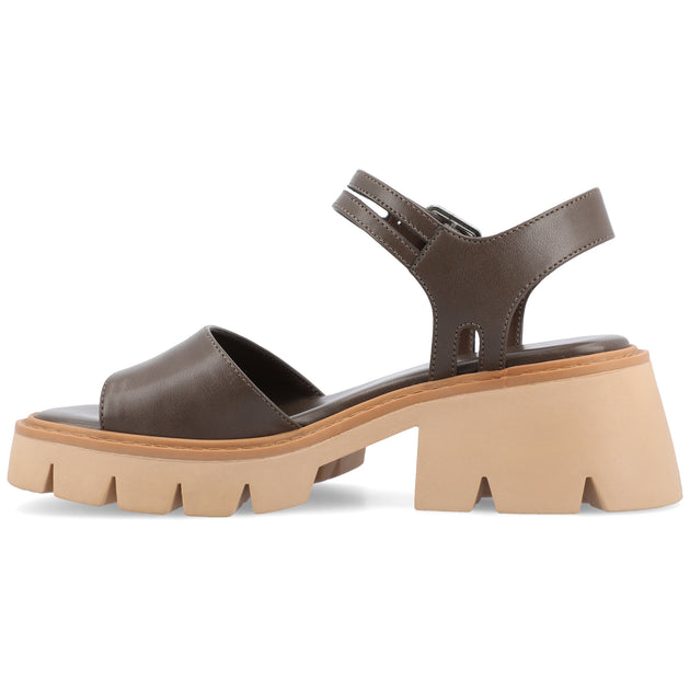 Journee Collection Tillee Sandal Blue US 8 3