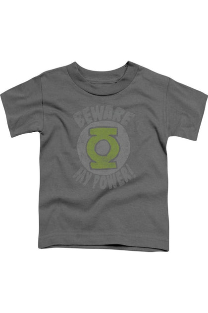 Gildan Green Lantern Beware Short Sleeve Toddler Tee Grey 2 Years 2
