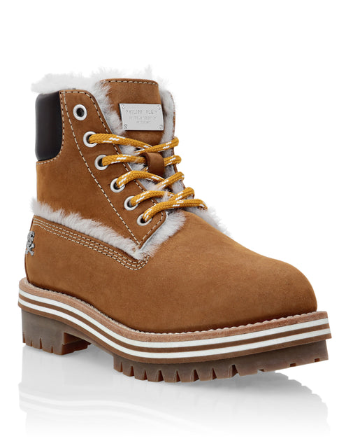 Philipp Plein The Hunter Nubuck Boots Brown EU 32 2