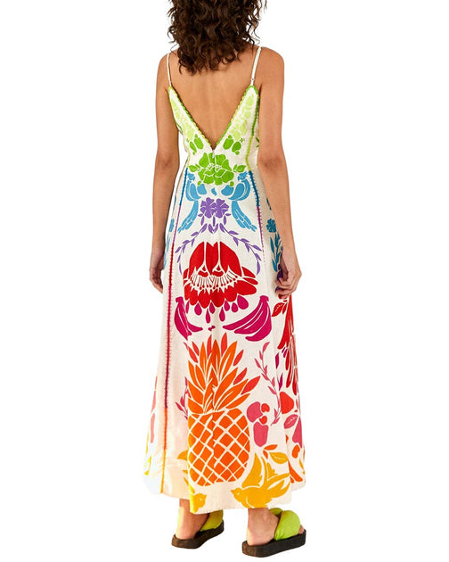 FARM Rio Tropical Graphic Maxi Dress Yellow XS 3
