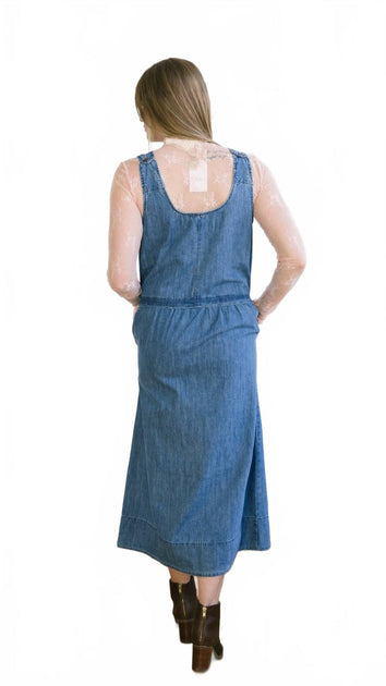 WISHLIST Alice Midi Dress Blue Large 4