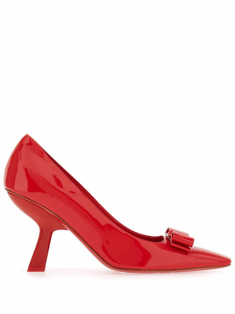Salvatore Ferragamo Vara Bow Pumps Red US 8.5 2