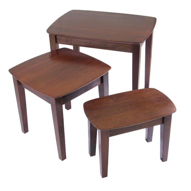 Winsome Wood Bradley Nesting Table Set Brown 3