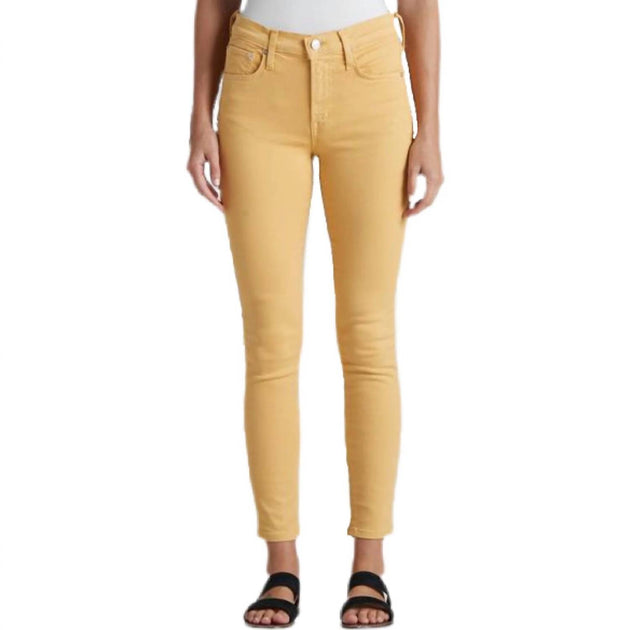 EDWIN Pixie Crop Skinny Jeans Yellow 24 2