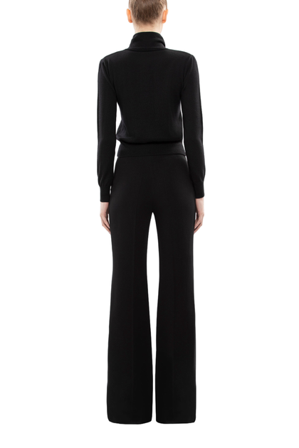 Saiid Kobeisy Wool Bow Blouse Black EU 36 4