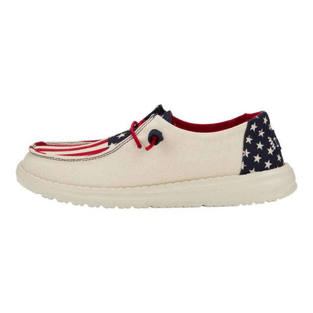 Hey Dude Wendy Americana Shoes Multi US 8 3