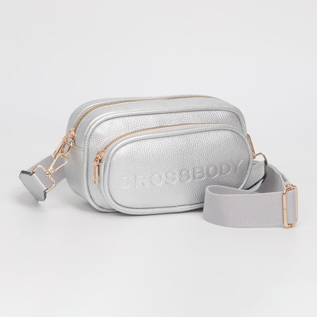 FASHNZFAB Strukturierte Crossbody Tasche Blau Einheitsgröße 3
