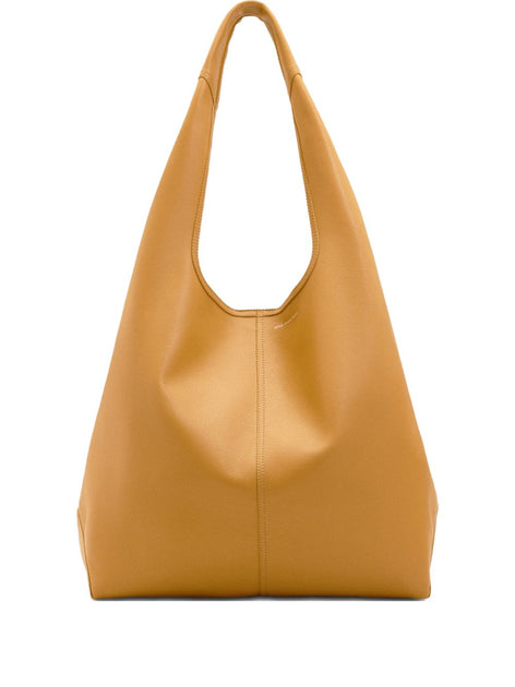 Ami Paris Honey Leather Shoulder Bag Yellow 2