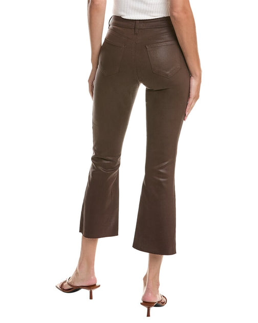 L'Agence Kendra High-Rise Crop Flare Jean Black 3