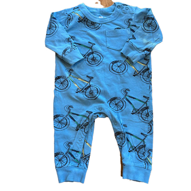 Tea Boys Blue Bicycles Long Sleeve Outfit Blue 6-12 Months 3