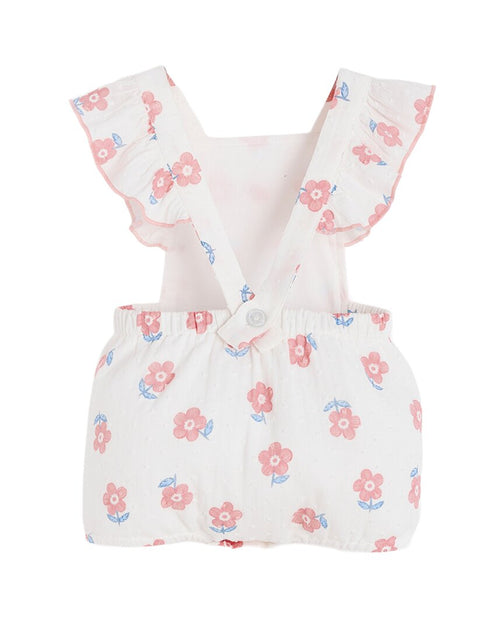 Babycottons Strampler mit Print Weiß 0-3 Monate 3