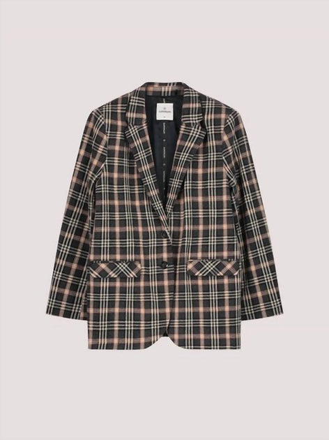 Summum Damen Blazer kariert Grau 34 2