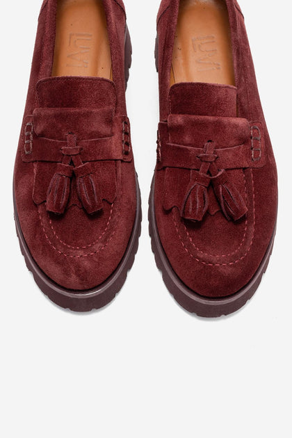 Forever & Always Poen Leather Tassel Loafer Multi US 9.5 4