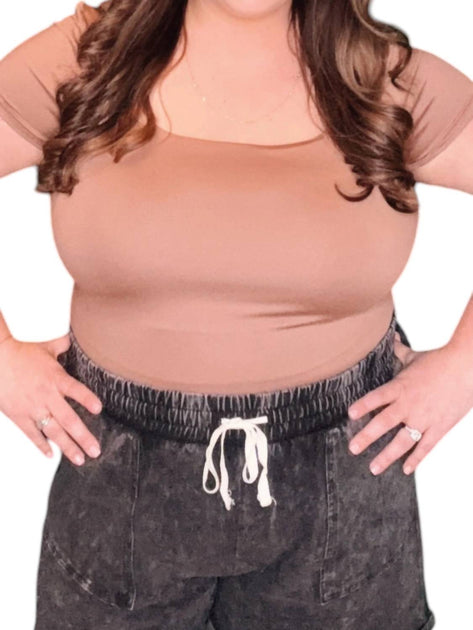 The Workshop Square Neck Knit Top Brown Medium 3