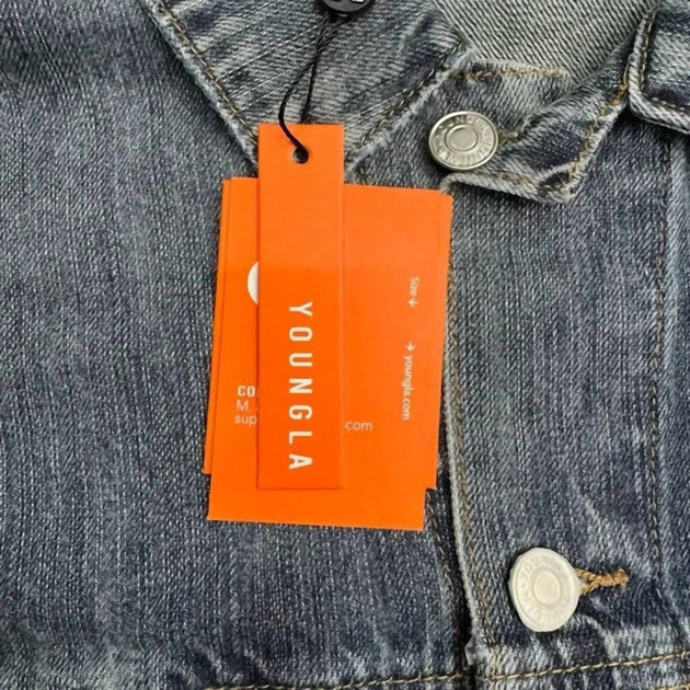 YoungLA Classic Denim Jacket Grey Medium 4