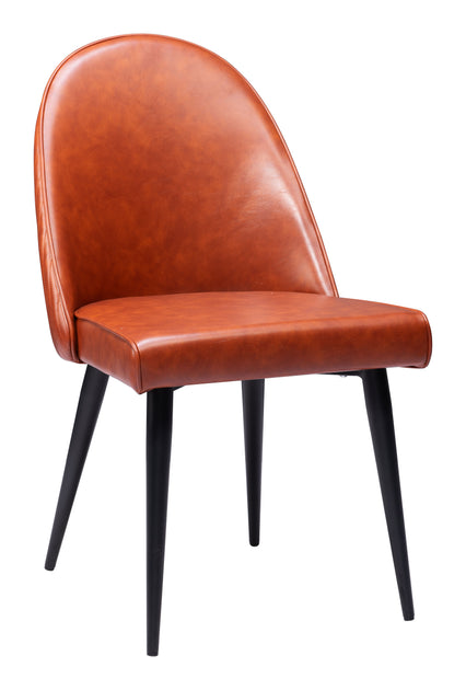 Hivvago Silloth Armless Dining Chair Brown 2