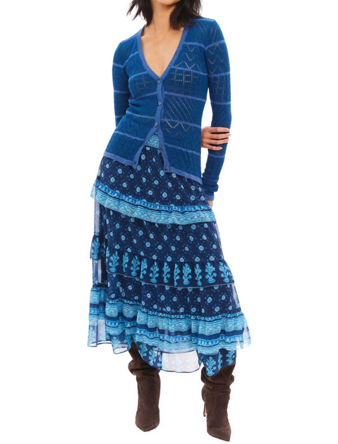 Allison New York Gloria Cardigan Blue Medium 4