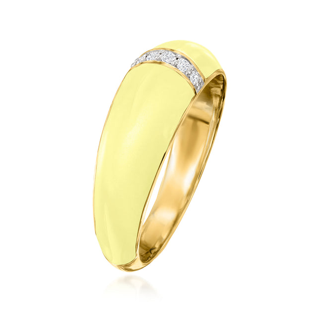 Ross-Simons Dome Ring Pastel Yellow US 6 4