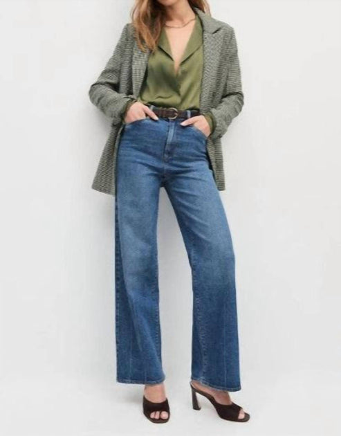 Favorite Daughter Mischa Wide Leg Jeans Blue 28 2
