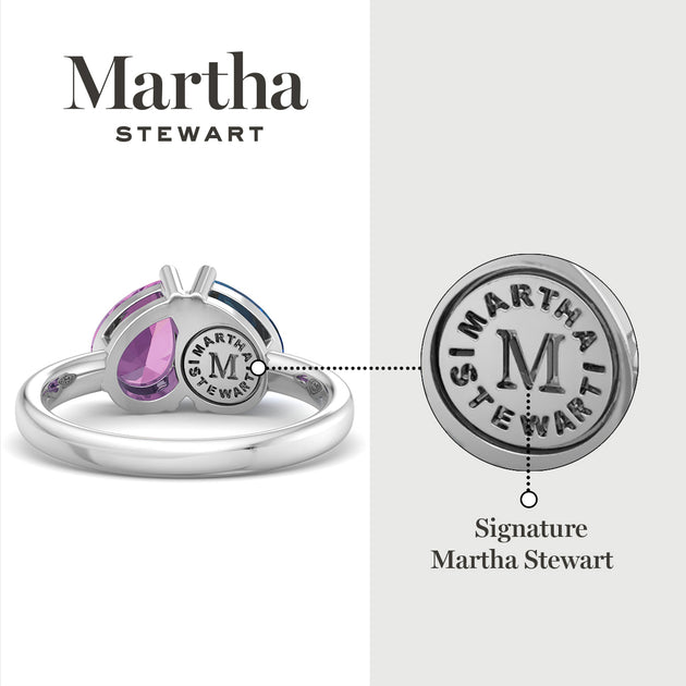 Martha Stewart Two Stone Gemstone Ring Multi US 5 10