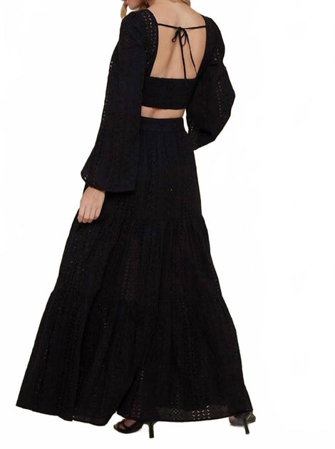 Saints & Hearts Becky Eyelet Set Schwarz Large 4