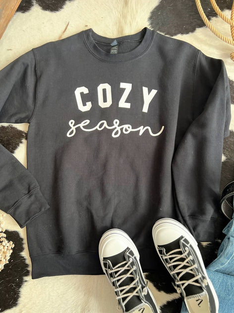 ALPHIA Cozy Season Sweatshirt Black Small 2