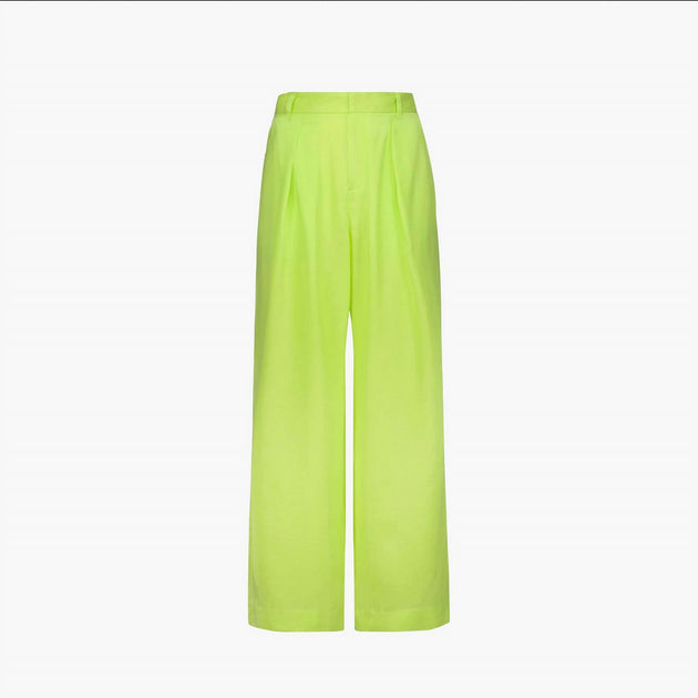 Mara Hoffman Marella Straight Leg Pants Yellow US 4 4