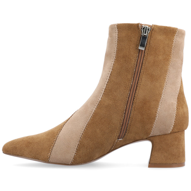 Journee Collection Lusinda Booties Brown US 8.5 3